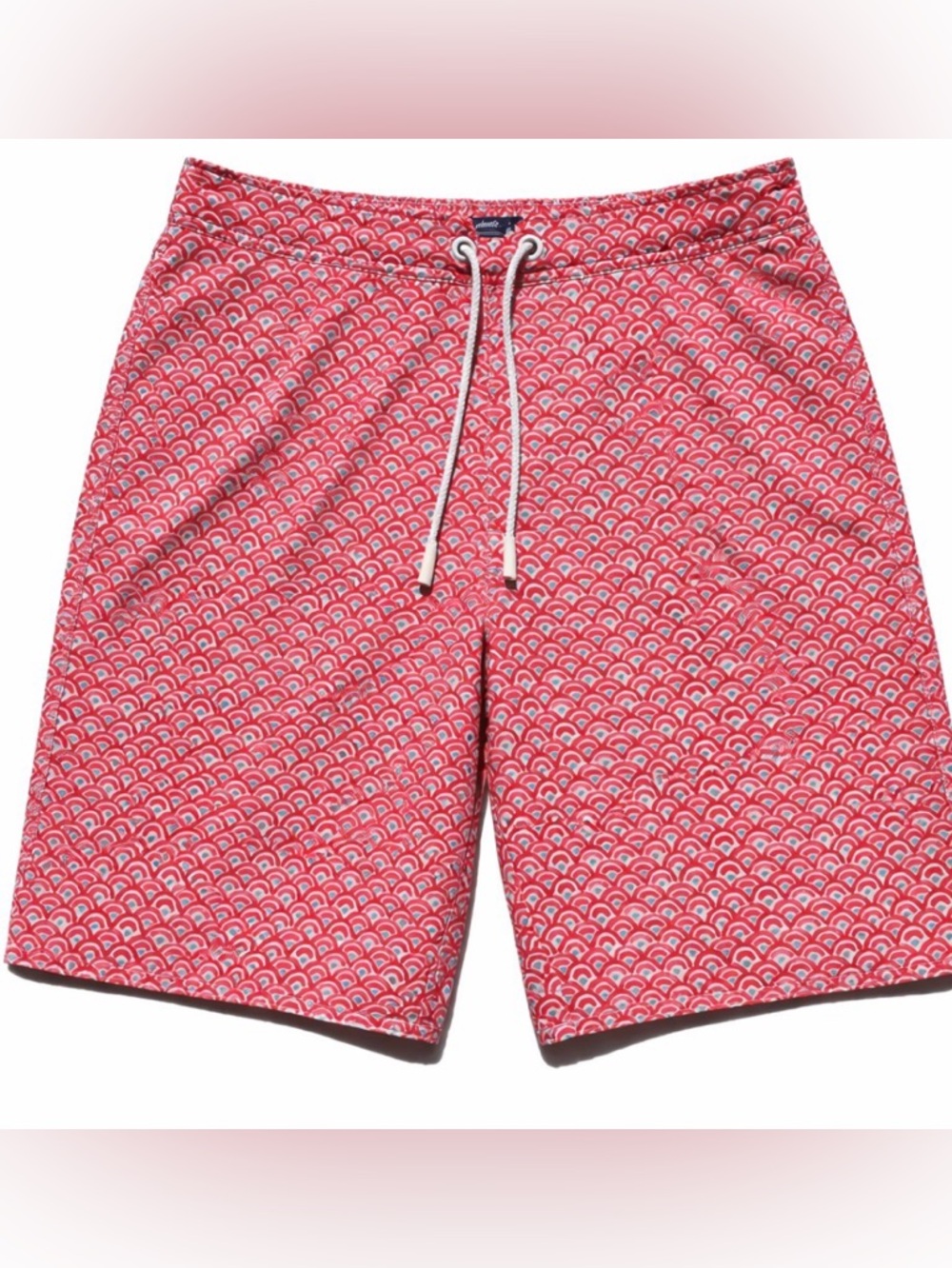 Johnnie-O Manteo Half Elastic Surf Shorts Mens Small Red Geometric
Drawstring